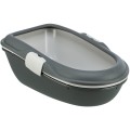 Litiera Berto, cu Sistem de Separare, 39 x 22 x 59 cm, Gri Inchis/Gri Deschis