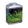 Acvariu Pentru Pesti, Hailea Cu Capac Si Led, FC200, 6.6 l, 22 x 14 x 28 cm, Argintiu
