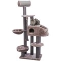 Ansamblu Cat Tree XXL Andres, 70 x 48 x 190 cm, Capuccino