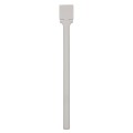 Bat Plat Pentru Colivie, Plastic, 22 cm, Alb