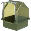 Cadita Acoperita pentru Pasari, Plastic, 16 x 22 x 16 cm, Verde