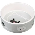 Castron Ceramic Mimi, Pentru Pisici, 0.3 l/12 cm, Diverse Culori