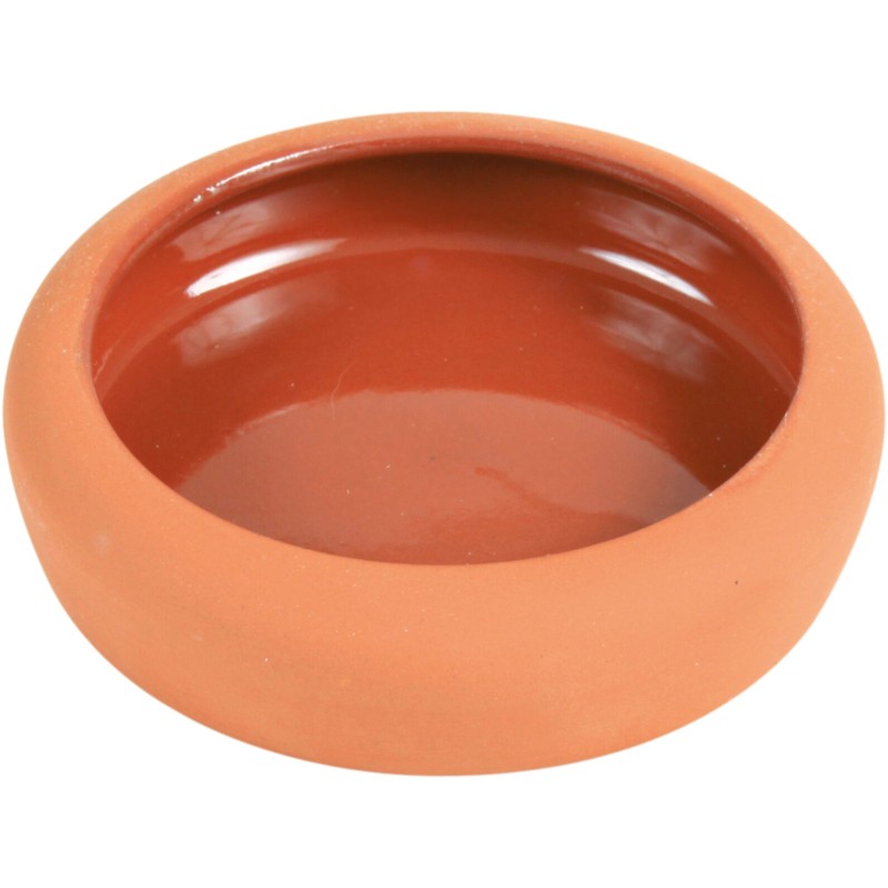 Castron Ceramic Pentru Hamsteri, 125 ml/10 cm, Teracota