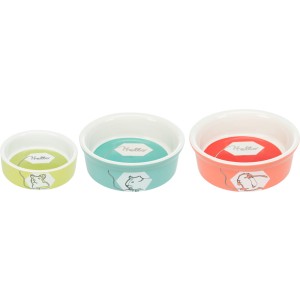 Castron Ceramic Pentru Hamsteri, Hello, 90 ml/ 8 cm, Diverse Culori