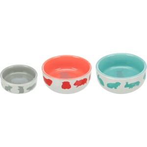 Castron Ceramic Pentru Iepuri, 250 ml/ 11 cm, Diverse Culori