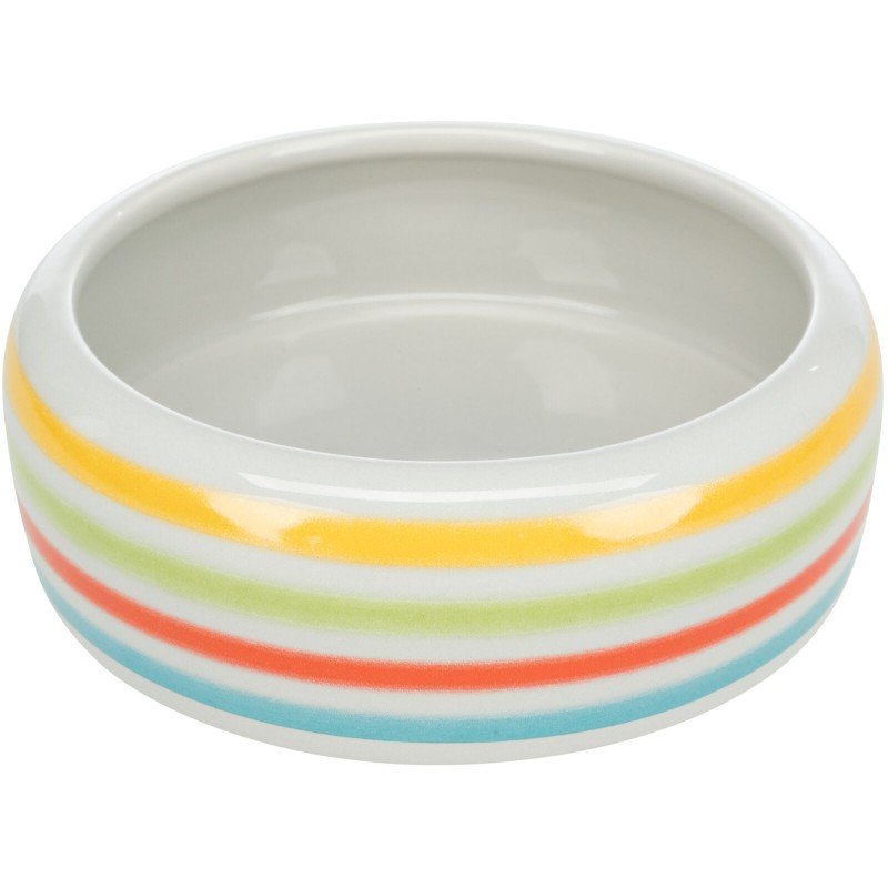 Castron Ceramic Pentru Iepuri, 500 ml/16 cm, Multicolor/Crem