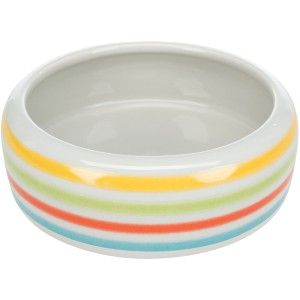 Castron Ceramic Pentru Iepuri, 500 ml/16 cm, Multicolor/Crem