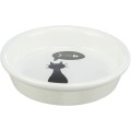 Castron Ceramic Pentru Pisici, 0.25 l/13 cm, Alb