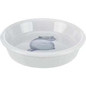 Castron Ceramic Pentru Pisici, 0.25 l/13 cm, Gri