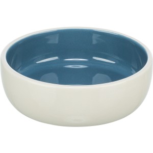 Castron Ceramic Pentru Pisici, 0.3 l /13 cm, Crem/Albastru