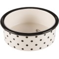 Castron Ceramic Pentru Pisici, 0.3 l/12 cm, Alb/Negru
