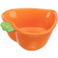 Castron Ceramic pentru Rozatoare, Forma Morcov, 180 ml / 12 x 11 cm, Portocaliu