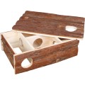 Casuta Labirint pentru Rozatoare, Leif, Lemn, 35 x 11 x 25 cm, Maro