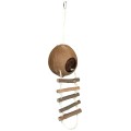 Casuta Nuca Cocos pentru Rozatoare, cu Scara, 13 x 56 cm