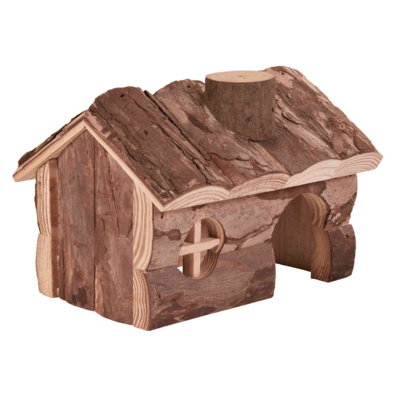 Casuta pentru Hamsteri, Hendrik, Lemn, 14 x 11 x 11 cm, Maro