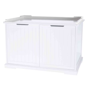 Casuta pentru Litiera sau Culcus, MDF, 75 x 51 x 53 cm, Alb