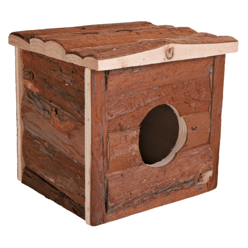 Casuta pentru Rozatoare, Jerrik, Lemn, 15 x 14 x 13 cm