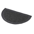 Covoras In Fata Litierei, Forma Semicircular, PVC, 41 x 25 cm, Antracit