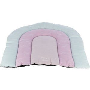 Covoras Junior Patchwork, 68 x 62 cm, Verde Menta/Lila Deschis/Roz