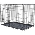 Cusca Kennel Pentru Caini, Metal, Negru, Marime M-L: 93 x 69 x 62 cm