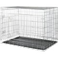 Cusca Kennel Pentru Caini, Metal, Crom, Marime XL: 116 x 86 x 77 cm