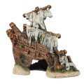 Decor Epava cu Catarg 16 x 7,7 x 14,5 cm
