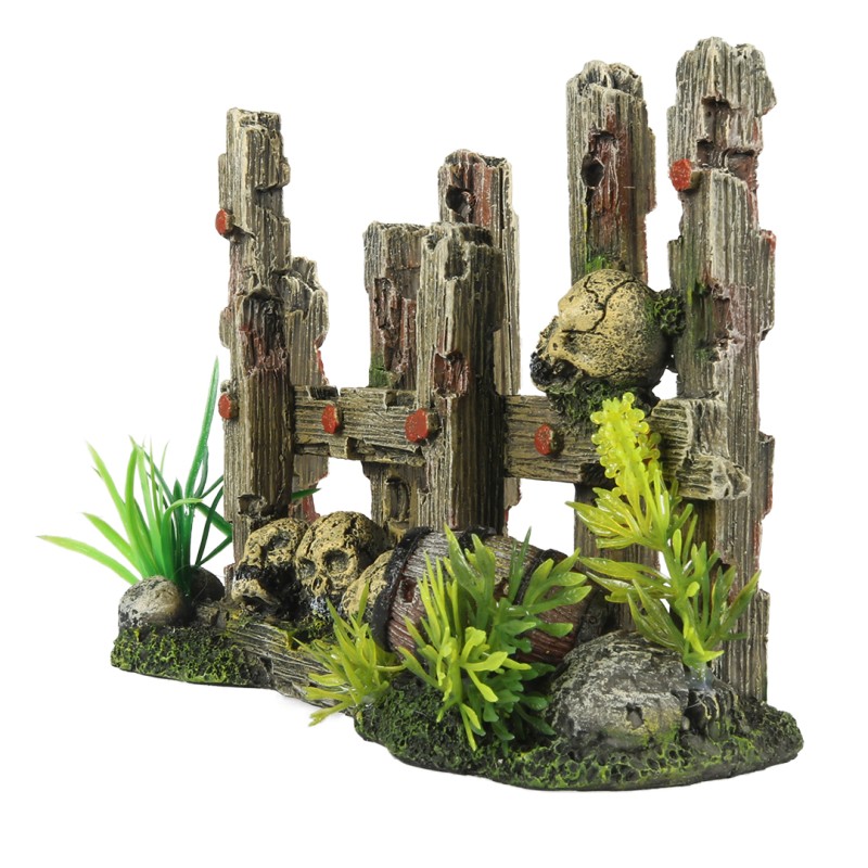 Decor Gard cu Cranii 19,5 x 8 x 12,8 cm
