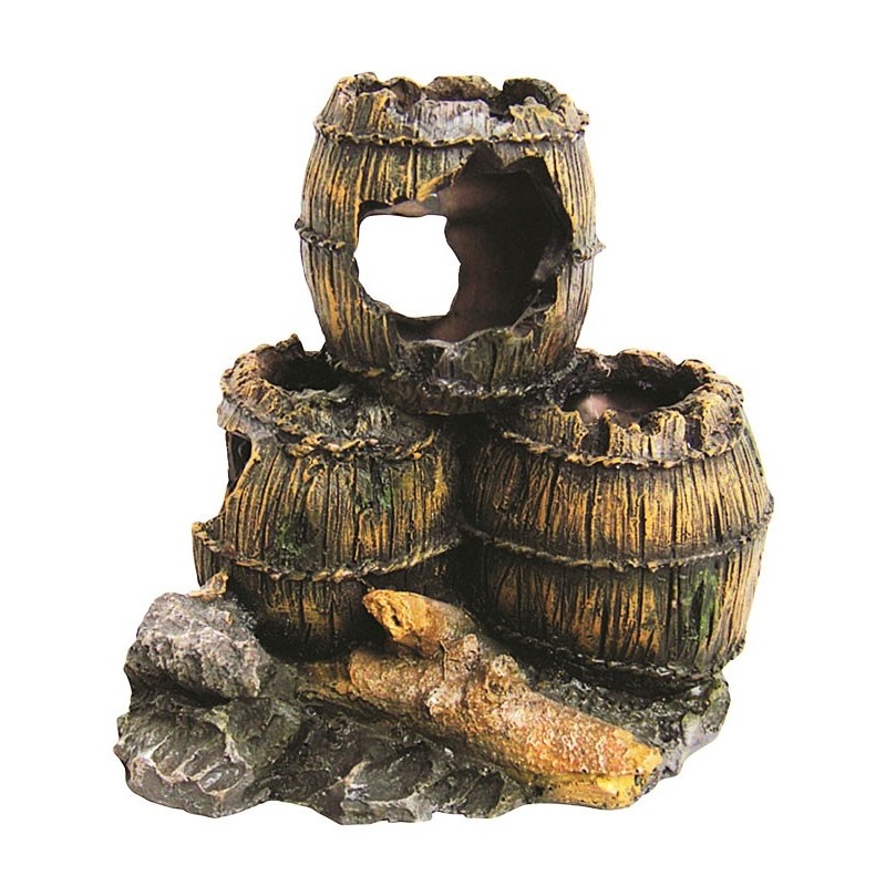Decor Pentru Acvariu, Butoaie Antice, 13 cm