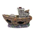 Decor pentru Acvariu, Nava Naufragiata, 8.5 x 3.5 x 5.5 cm