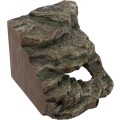 Decor pentru Terariu, Colt de Stanca cu Pestera si Platforma, 19 x 16 x 18 cm