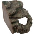 Decor pentru Terariu, Colt de Stanca cu Pestera si Platforma, 24 x 19 x 25 cm