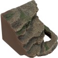 Decor Terariu, Colt de Stanca cu Pestera si Platforma, 14 x 11 x 14 cm