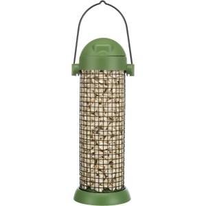 Dozator De Arahide Pentru Pasari, Suspendat, Plastic/Metal, 500 ml/22 cm, Verde