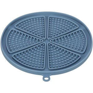 Farfurie Pentru Hranire Lenta, Lick`n'Snack, Cu Ventuze, Silicon,18 cm, Albastru