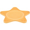 Farfurie Pentru Hranire Lenta, Lick`n'Snack, Stea, Silicon, 23.5 cm, Galben