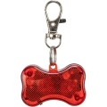 Flasher cu Adresier, Forma de Os, 4.5 x 3 cm Rosu