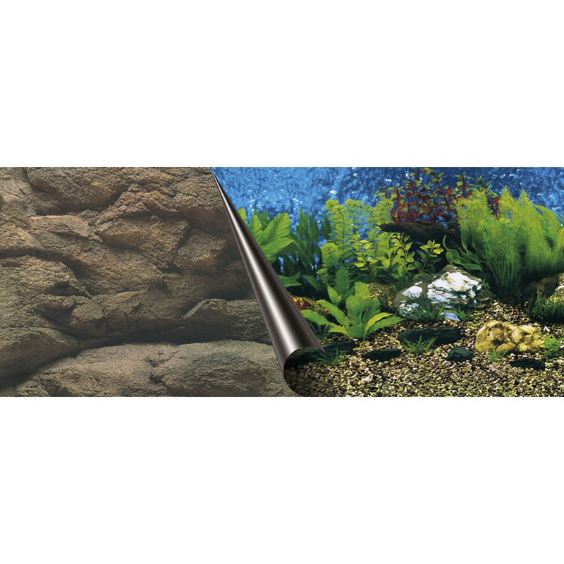 Fundal Dublu pentru Acvariu, Mare si Stanca, 60 x 30 cm