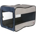 Geanta Transport/Kennel Soft Twister, Albastru/Gri, Marime S-M: 50 x 52 x 76 cm