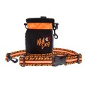 Gentuta Multifunctionala 3 In 1 Pentru Recompense, Cu Pungi Igienice, 17 x 11 cm, Portocaliu Neon/Negru