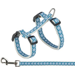 Ham si Lesa Pentru Pisici, 27-45 cm/13 mm, 1.20 m, Gri/Albastru