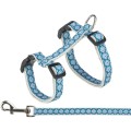 Ham si Lesa Pentru Pisici, 27-45 cm/13 mm, 1.20 m, Gri/Albastru
