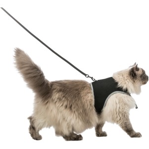 Ham Si Lesa Soft Pentru Pisici, XXL: 36-54 cm/10 mm, 1.20 m, Negru