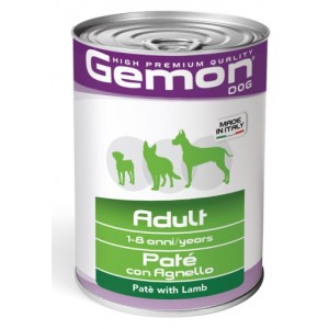 Hrana Umeda Pentru Caini, Gemon Adult, Pate Cu Miel, 400 g
