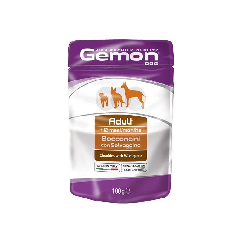 Hrana Umeda Pentru Caini, Gemon Adult, Vanat, 100 g