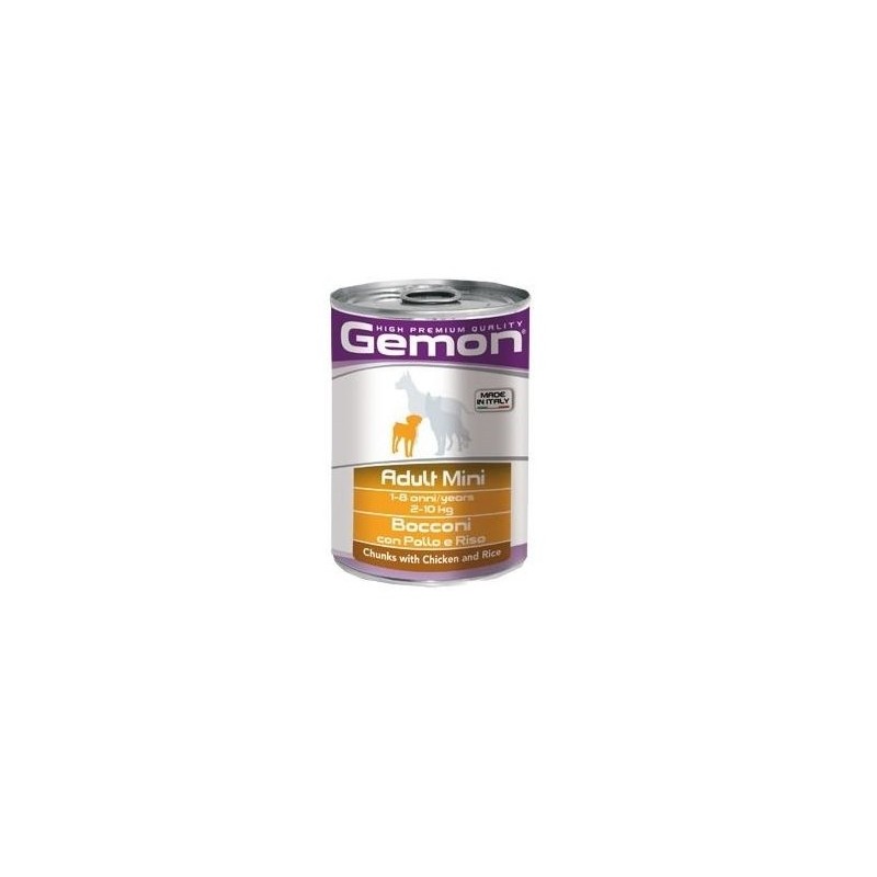 Hrana Umeda Pentru Caini, Gemon Mini Adult, Pui Si Orez, 415 g