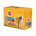 Hrana Umeda pentru Caini, Pedigree Junior, Selectii de Carne cu Orez In Aspic, 12 x 100 g