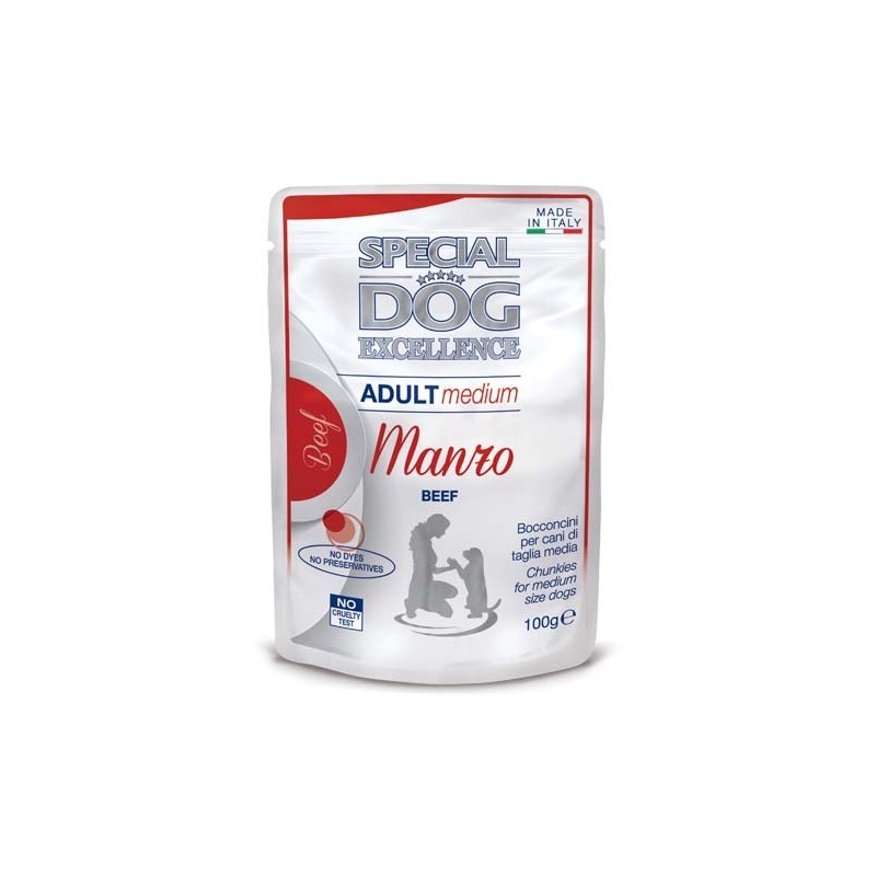 Hrana Umeda Pentru Caini, Special Dog Excellence, Adult Medium, Vita, 100 g