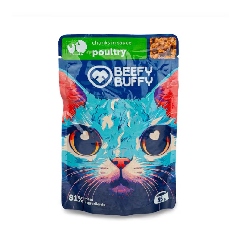 Hrana Umeda Pentru Pisici, cu Pasare, 85 g