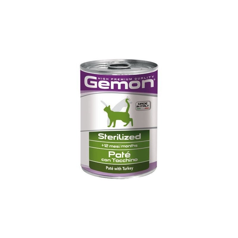 Hrana Umeda Pentru Pisici, Gemon Steril, Pate Cu Curcan, 400 g