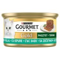 Hrana Umeda Pentru Pisici, Gourmet Gold, Terrine Cu Iepure, 85 g